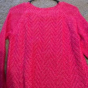 pink sweater
